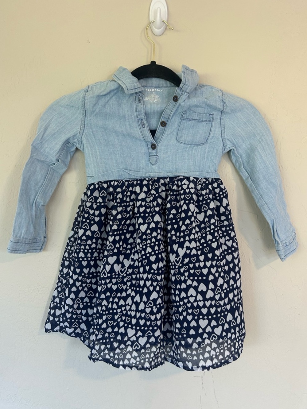 HEALTHTEX DENIM DRESS 5T  (1622)